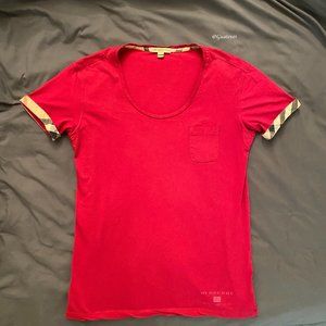 Burberry Brit Small Nova Check T-Shirt Scoop Neck
